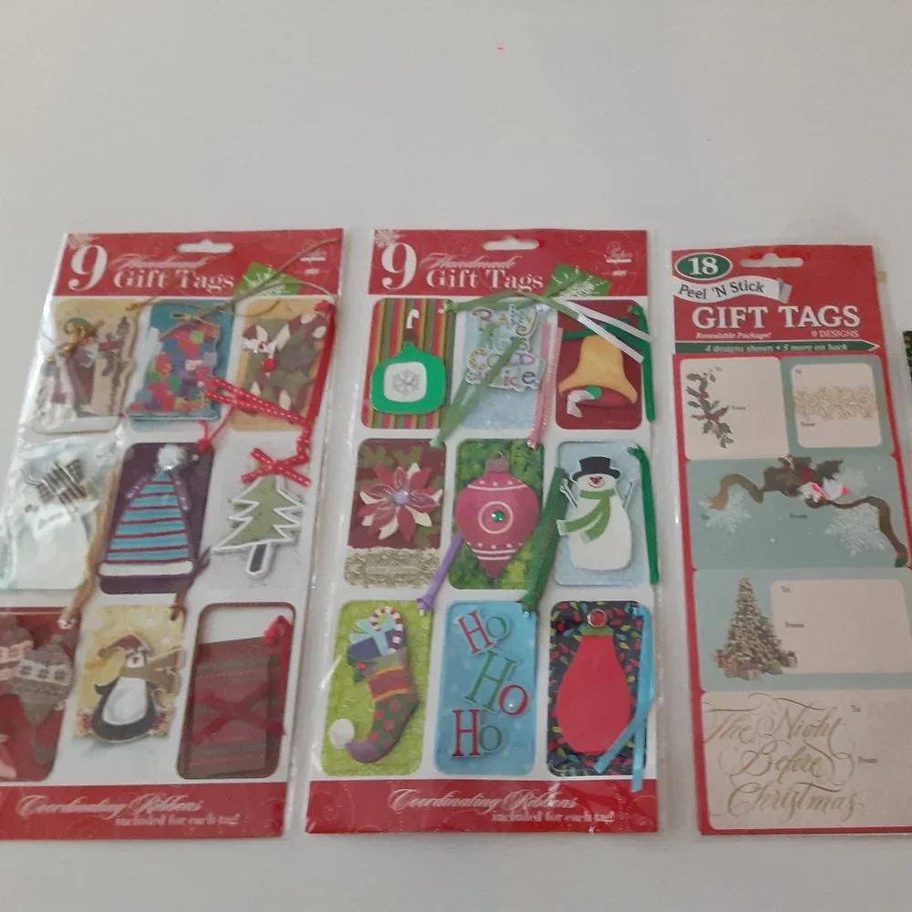 Holiday fancy Gift Tags 36 pieces NEW